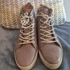 Blackstone KL-62 Charcoal High top Leather Sneakers Size 41 / 11 US